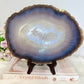 Large Druzy Agate Polished Slab on Stand 25cm 1.26KG