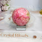 Thulite Sphere with Epidote 197g