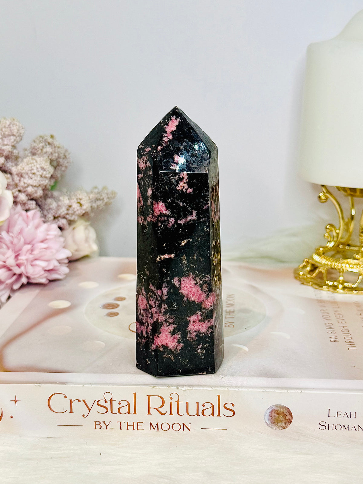 Chunky Large Rhodonite Tower 11cm 286g