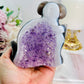 Druzy Agate Amethyst Carved Koala Bear 476grams