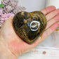 Black Moonstone Puffy Heart with Flash 243g