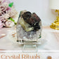 Unique Amethyst with Calcite Inclusions On Stand 7cm