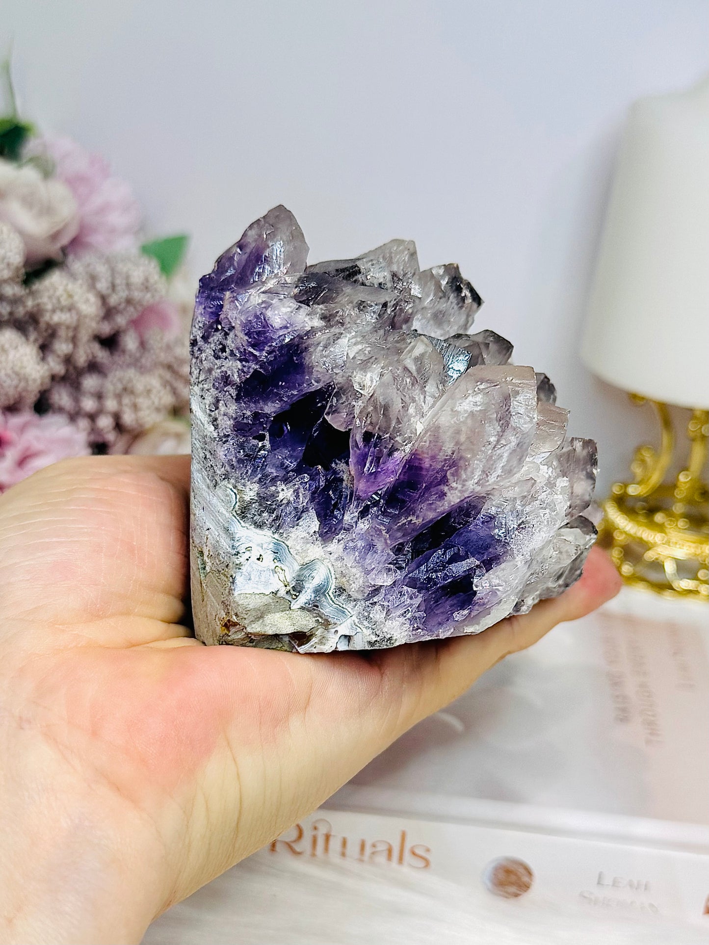 Amethyst Base Cut Cluster 478g