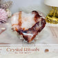 Fire Quartz Heart on Stand 8.5cm