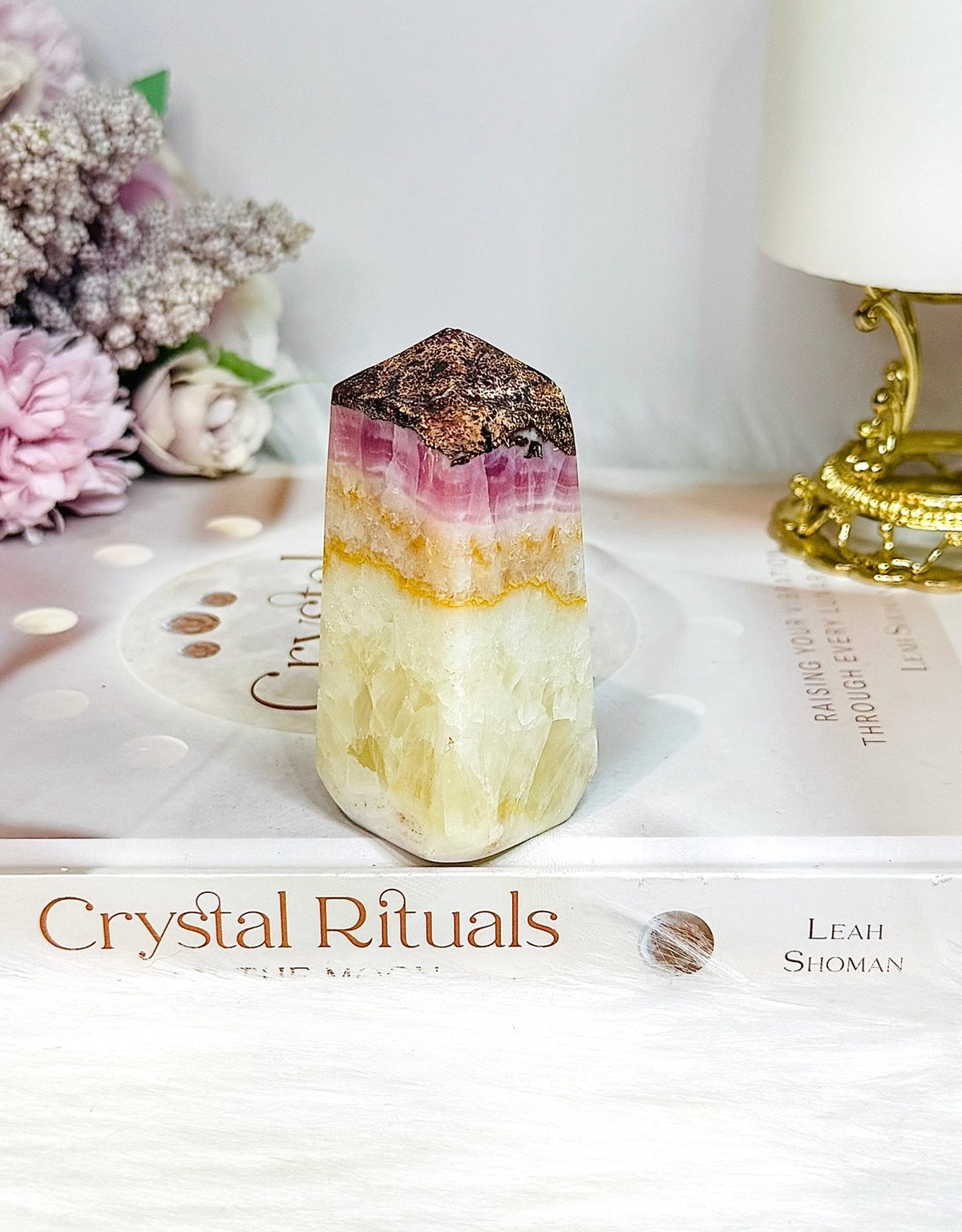 Pink Aragonite Tower 8cm