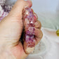 High Grade Amethyst X Flower Agate Druzy Freeform 8cm