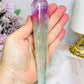 Watermelon Fluorite Wand | Tower with Rainbows  17.5cm