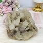 Rare Collectors Piece - Large Natural Clear Quartz Cluster with Purple Fluorite Inclusions 1.6KG