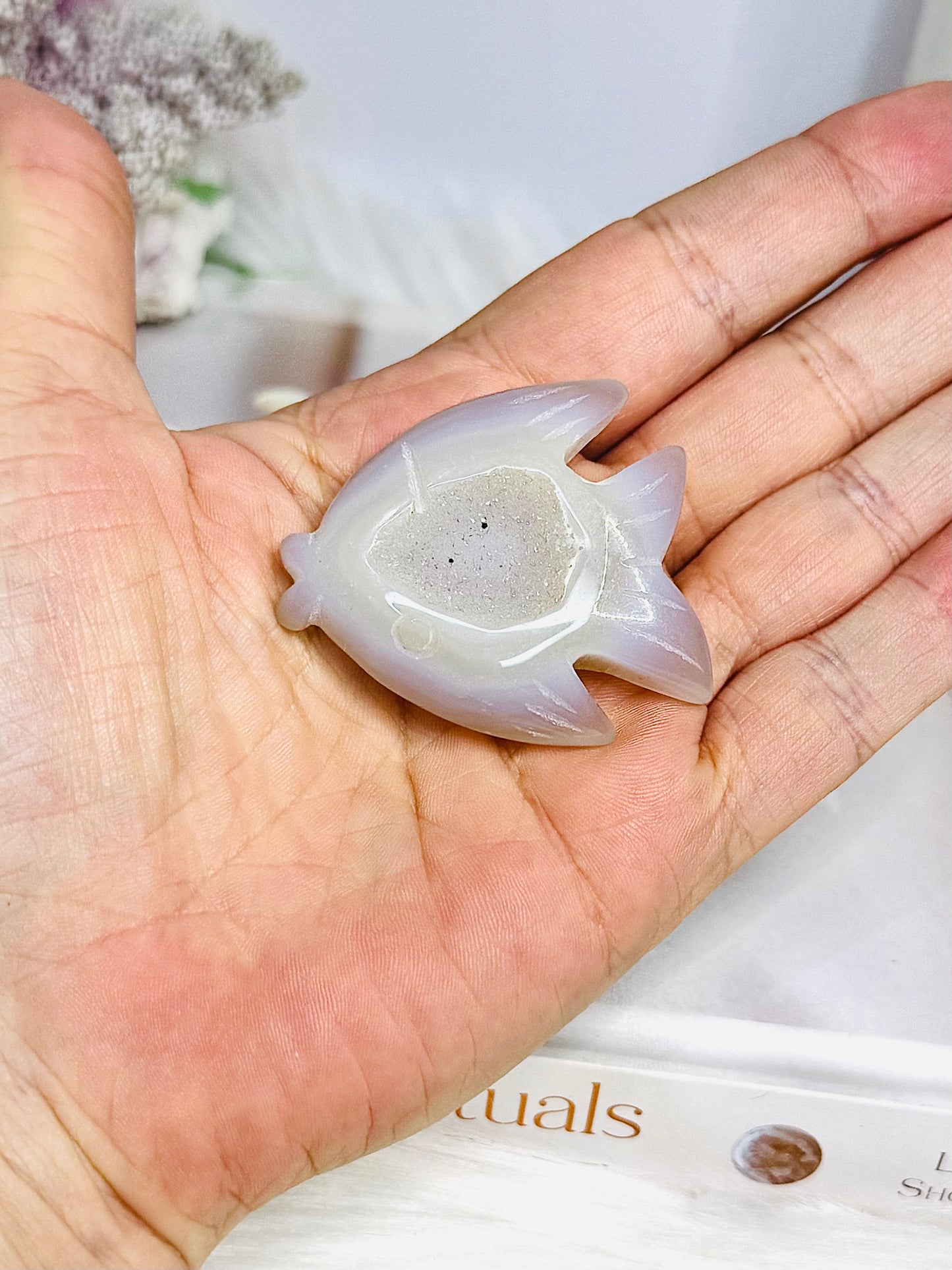 Druzy Agate Fish 5cm