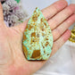 Variscite Carved Flame 8cm