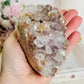 Large 542gram Natural Druzy Pink Amethyst Freeform