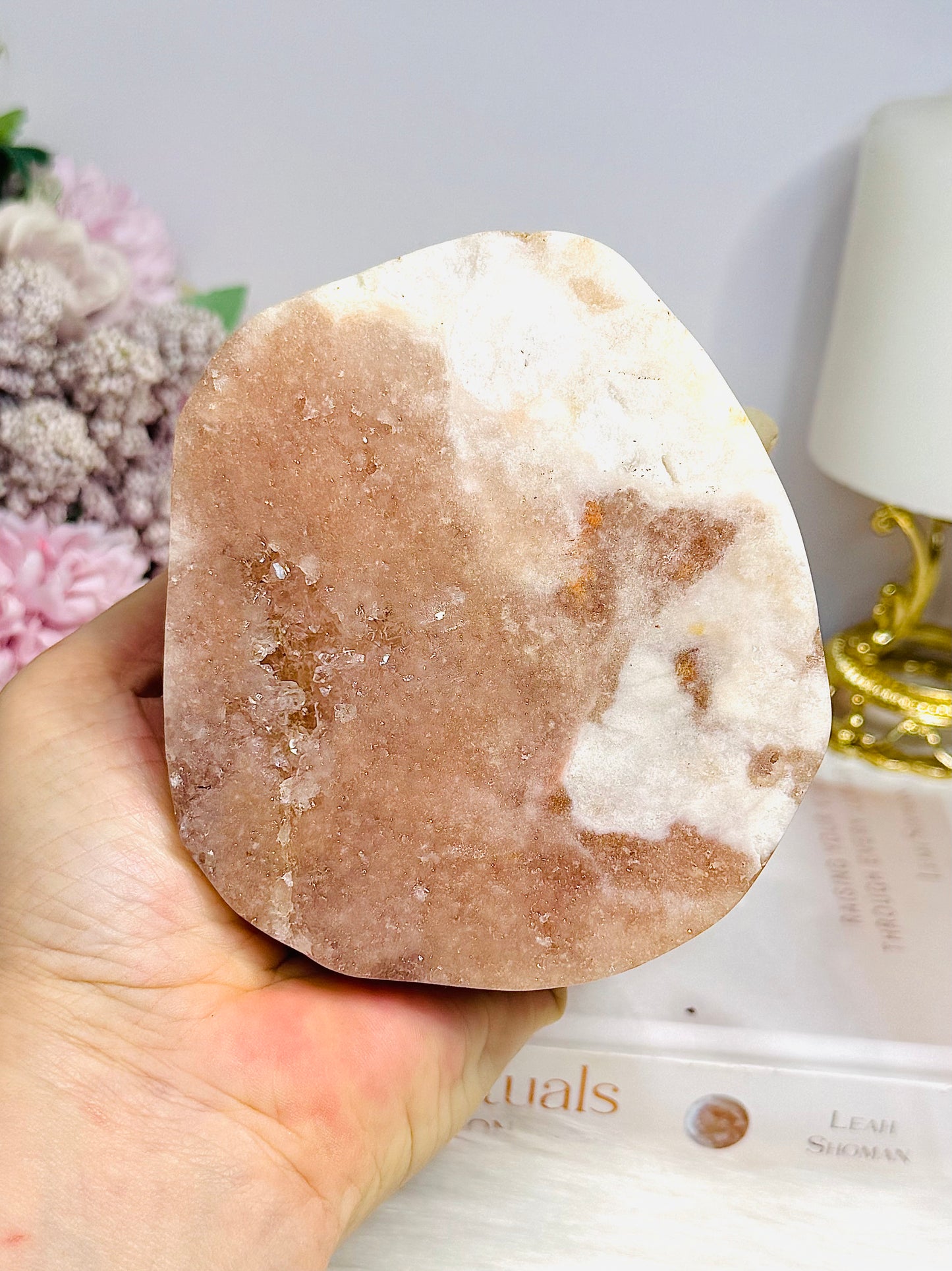 Large Natural Pink Amethyst Druzy Freeform 635g