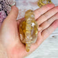 Beautiful Flower Agate Carved Dinosaur 9cm