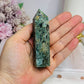 Moss Agate Tower 9.5cm
