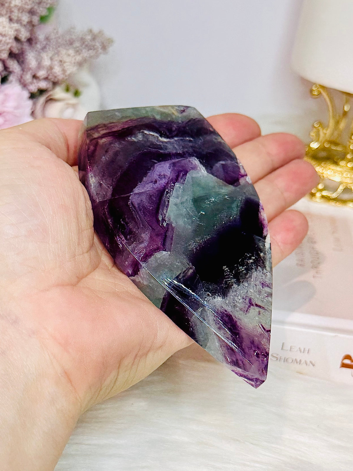 High Grade Fluorite Flame | Freeform with Rainbows 11cm