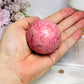 Thulite Sphere with Epidote 208g On Stand