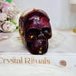 Mookaite Jasper Carved Skull 8cm 330g (natural crack)