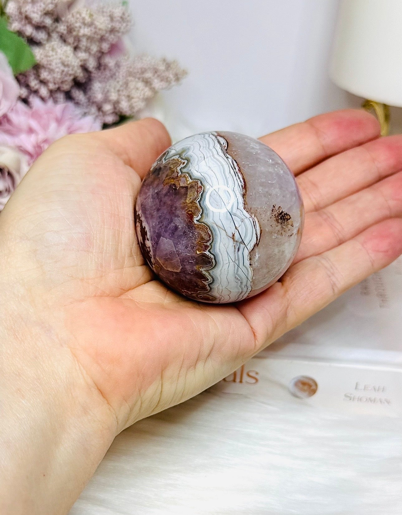 Amethyst X Mexican Crazy Lace Sphere On Stand 191g