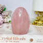 High Grade Rose Quartz Freeform 8.5cm 298g