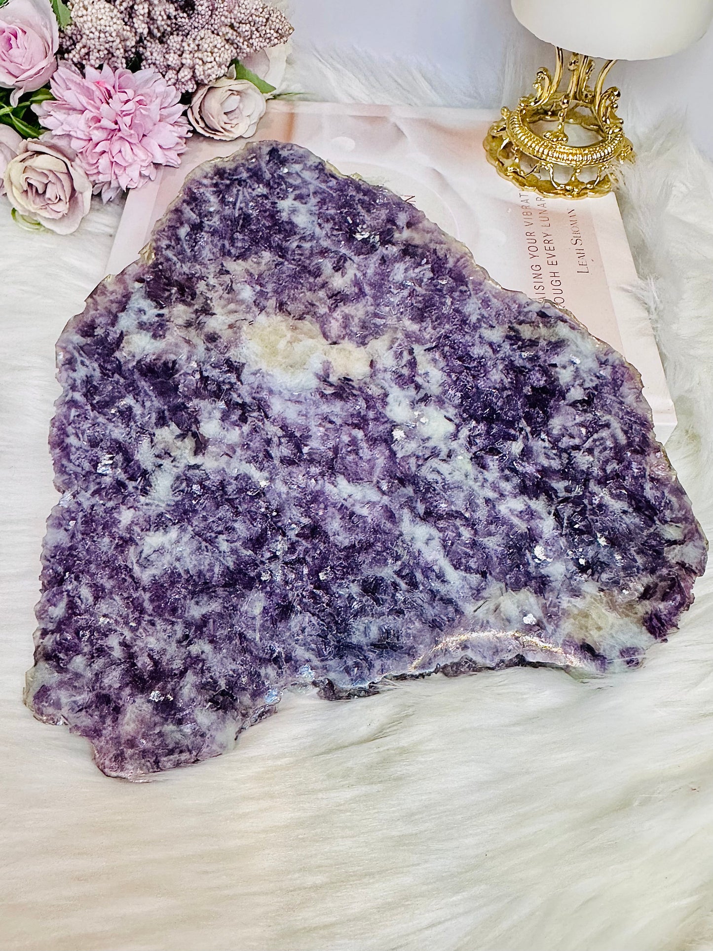 Large Lepidolite Natural Slab 24cm