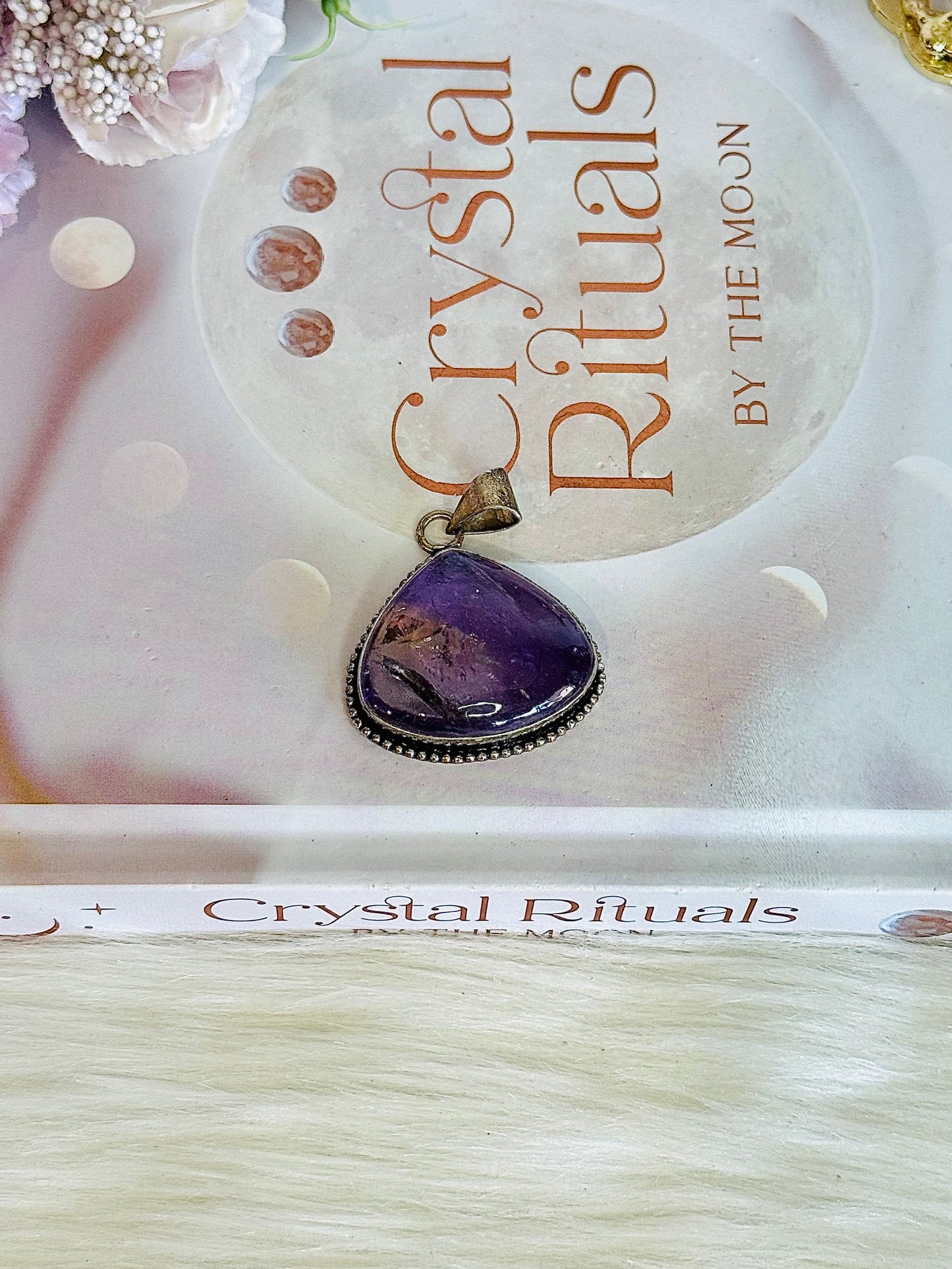 Beautiful Ametrine Pendant with Rainbows in Gift Bag