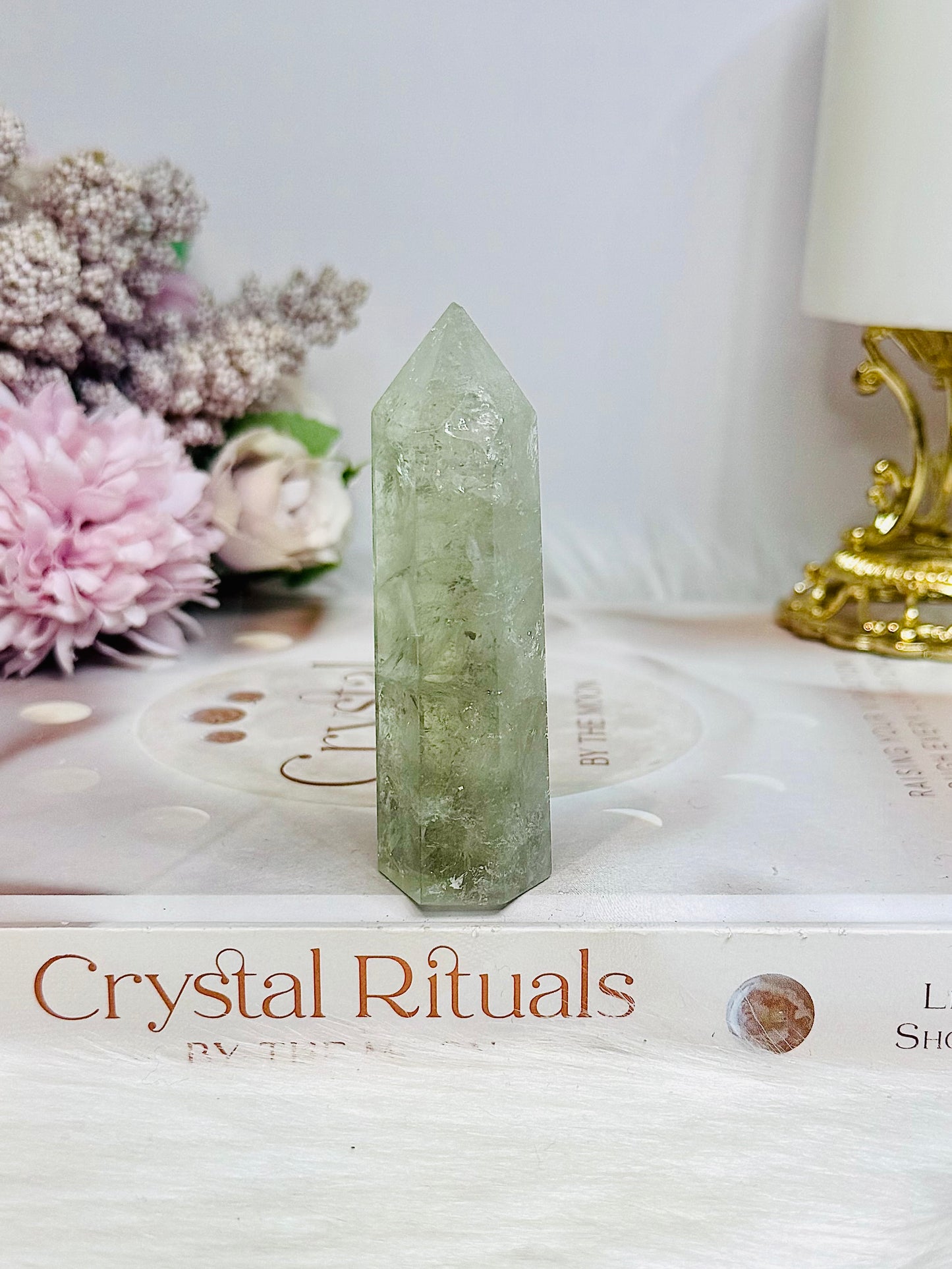 Natural Prasiolite | Green Amethyst Tower 7.5cm
