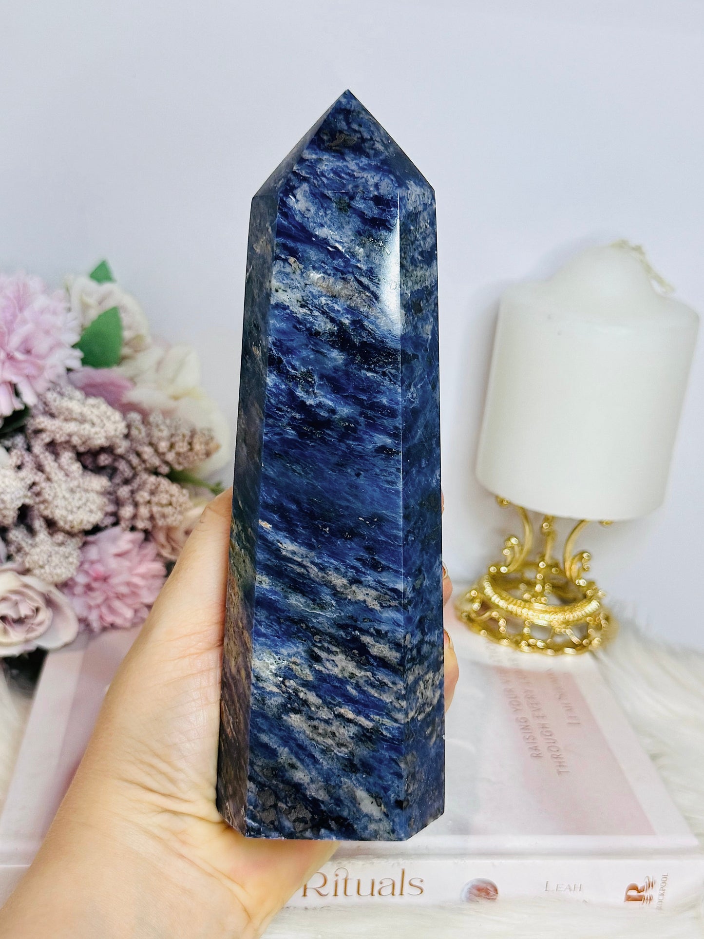 Large Sunset Sodalite Chunky Tower 19cm