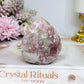 High Grade Druzy Pink Amethyst Flame 7cm