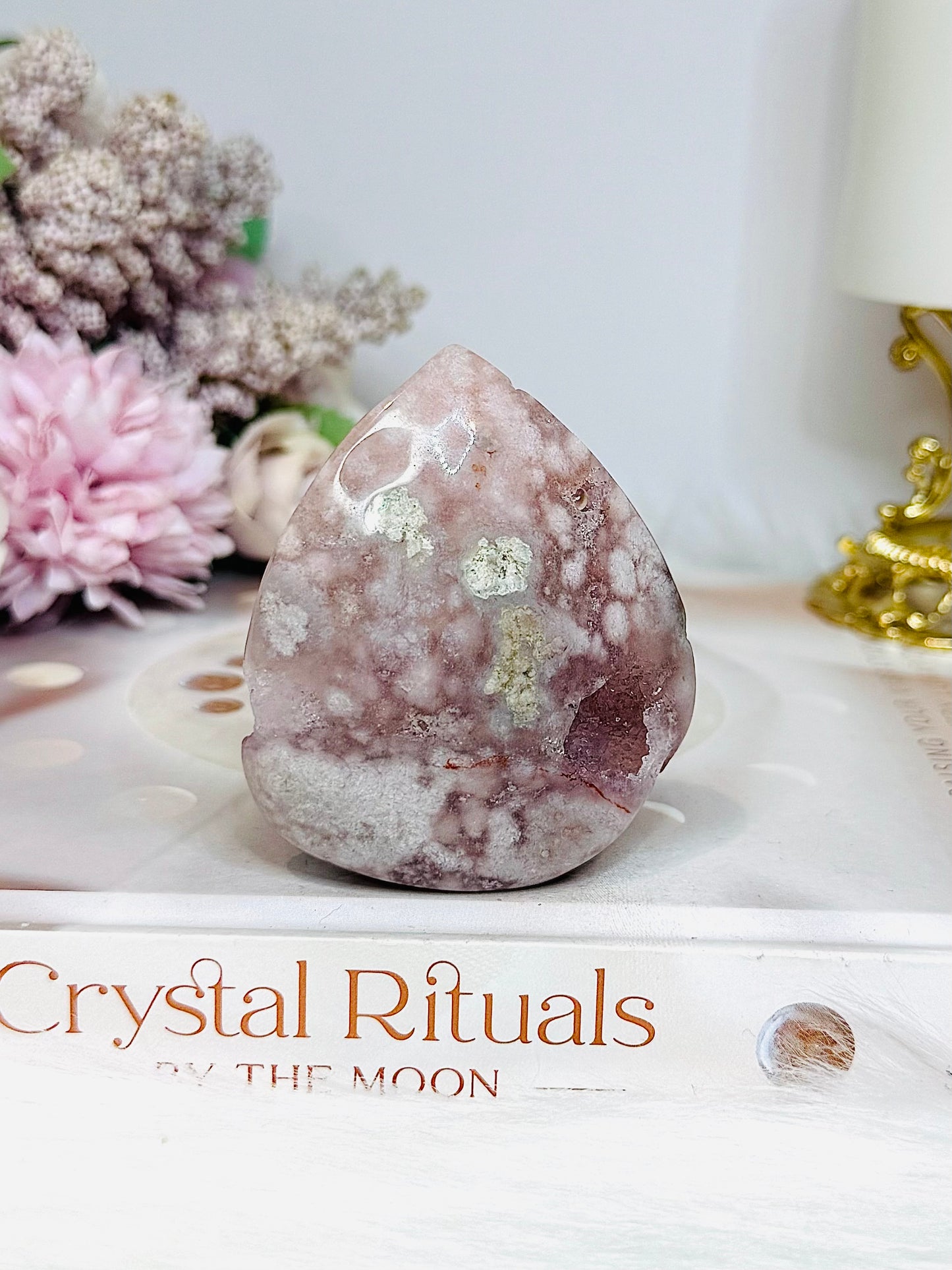 High Grade Druzy Pink Amethyst Flame 7cm