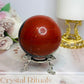 Blood Stone Large Sphere On Stand 424g