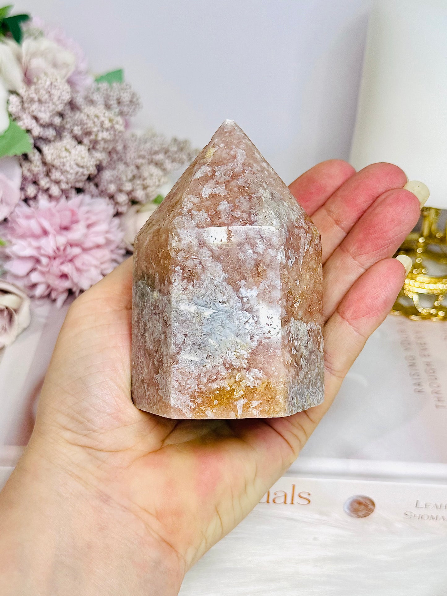 Chunky Pink Amethyst Tower 9cm 378g