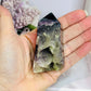 Druzy Rainbow Fluorite Tower 8cm