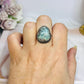 Silver Larimar Ring Size 9 In Gift Bag