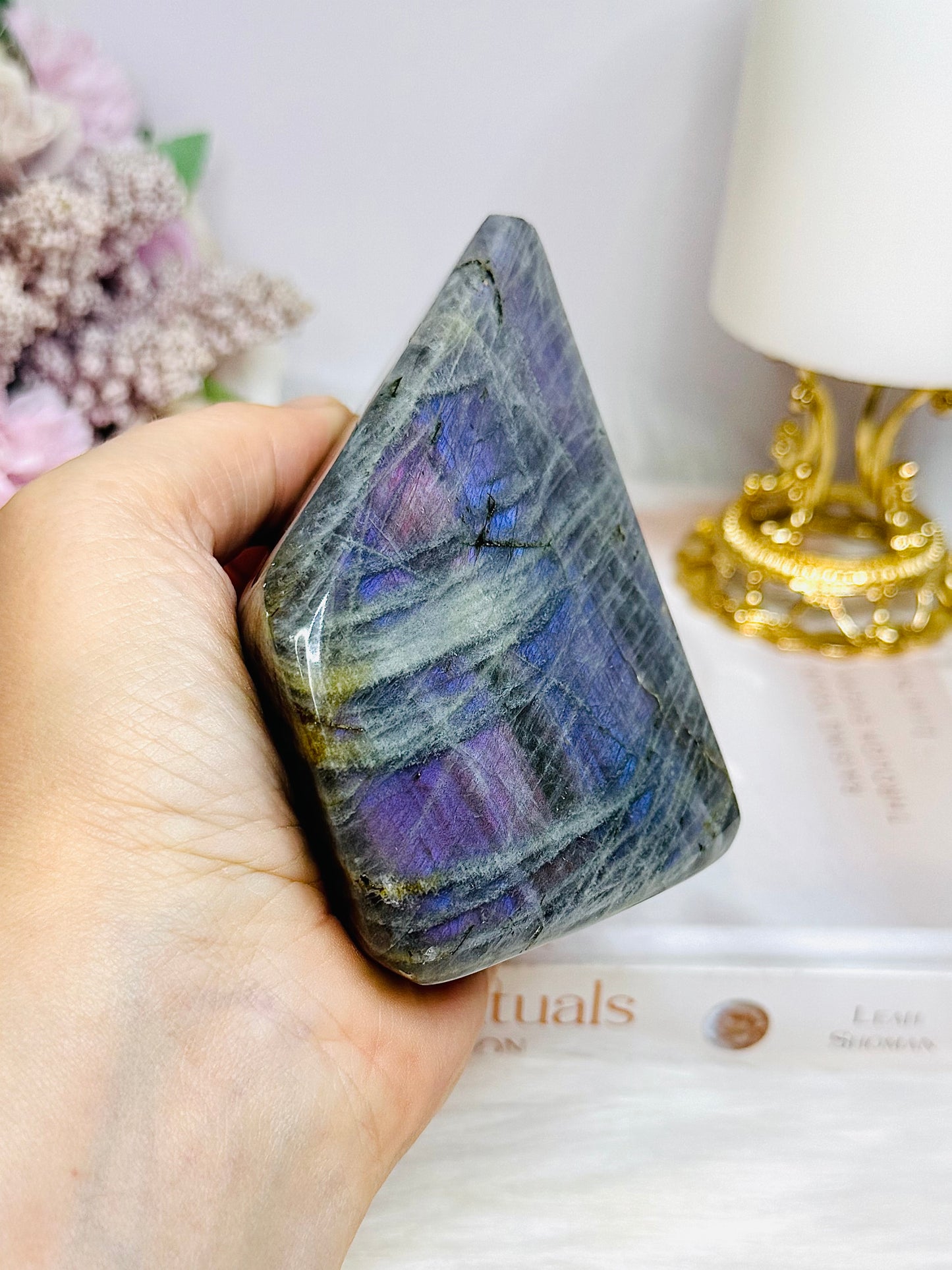 Purple Flash Labradorite Freeform 417g