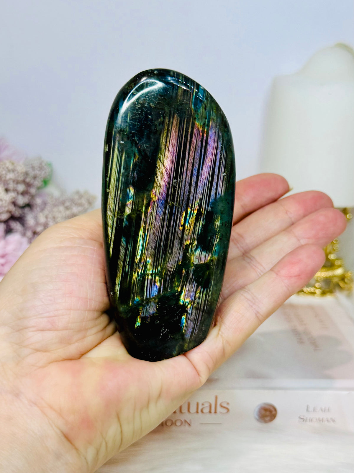 Purple Flash Labradorite Freeform 10cm 287g