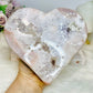 Huge High Grade Pink Amethyst Druzy Heart 16cm 1.57KG