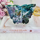 Wow!!! She is BEAUTIFUL!!! Chunky 14.5cm Large Ocean Jasper Perfectly Carved Butterfly On Stand