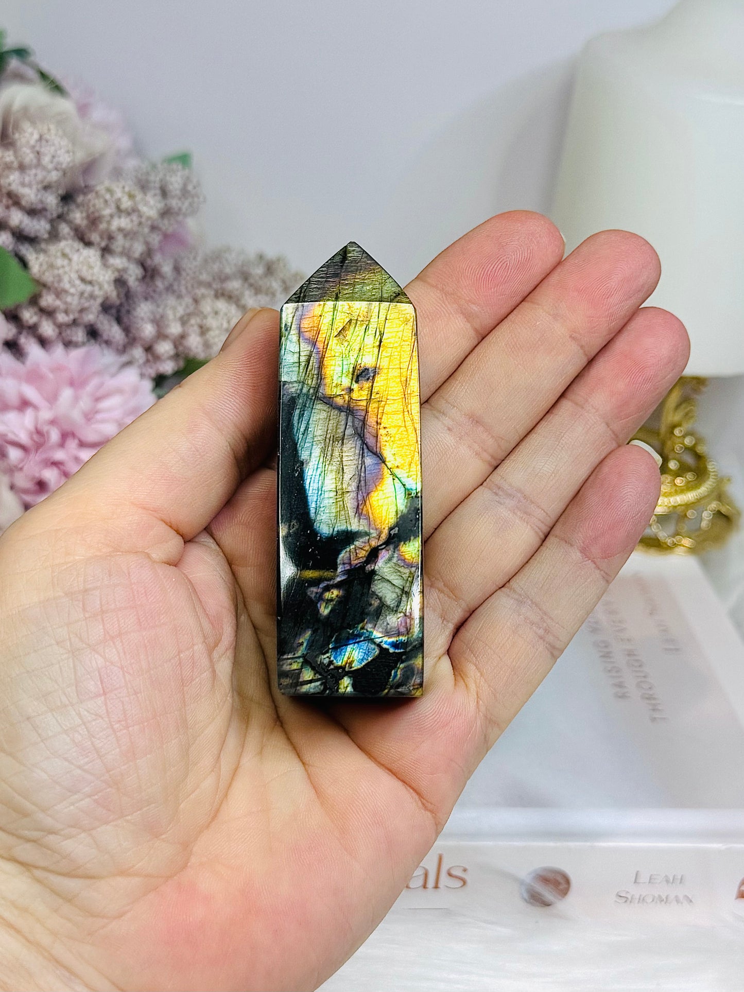 High Grade Labradorite Tower 8cm