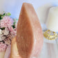 Large Chunky 15cm Pink Amethyst Druzy Carved Flame | Freeform
