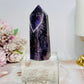 Chevron Amethyst Tower 7.5cm