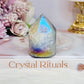 Gorgeous 6cm Angel Aura Druzy Agate Cylinder | Tower