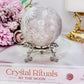 Graceful & Elegant ~ Spectacular 372Gram Druzy Pink Amethyst Sphere on Silver Stand From Brazil