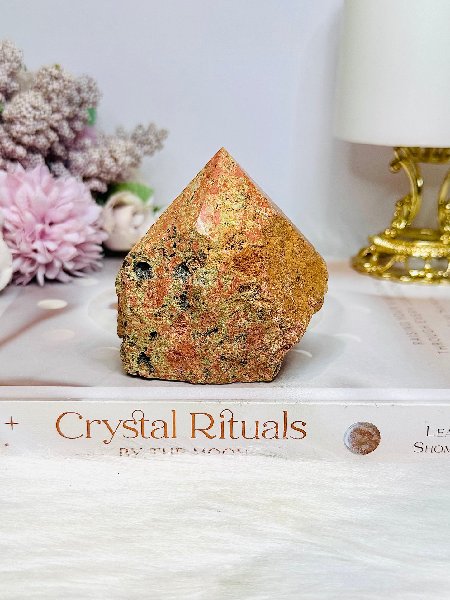 Unakite Top Polished Point 244g