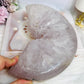 Huge Amethyst Carved Druzy Moon On Custom Stand 2.2KG 28cm (Inc stand)