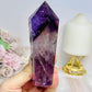 Phantom Amethyst Wand | Tower 11.5cm With Rainbows