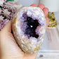 High Grade Druzy Pink Amethyst Geode On Custom Made Stand 18cm 714g