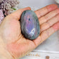 Large Labradorite Palm Stone with Pink & Purple Flash