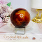 Large Carnelian Sphere On Stand 316g