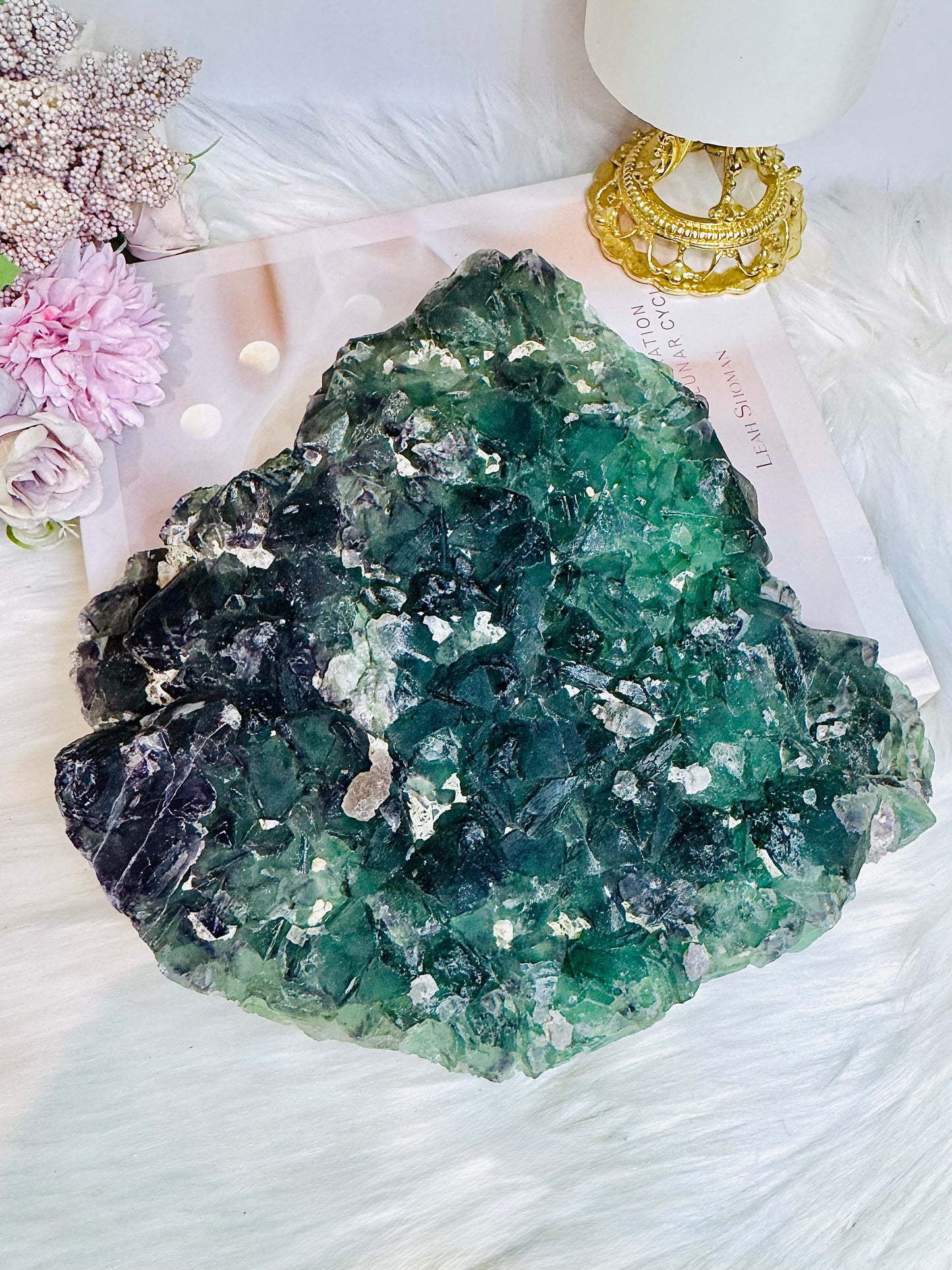 Large Natural Green Fluorite Freeform | Slab 21cm 2.4KG