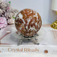 Druzy Jasper Sphere on Stand 409g